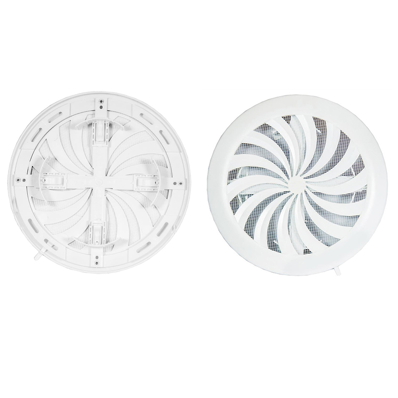 Round ventilation grille, adjustable Ø80-150 mm