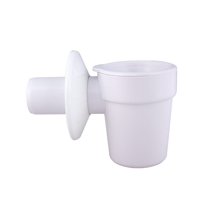 Condensation trap with non-return valve, white plastic