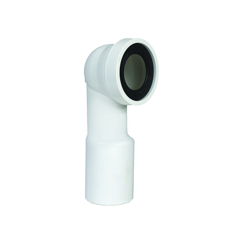 Ø110 mm outlet WC connector with elbow