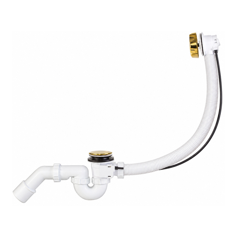 Automatischer Wannen-Siphon goldfarben