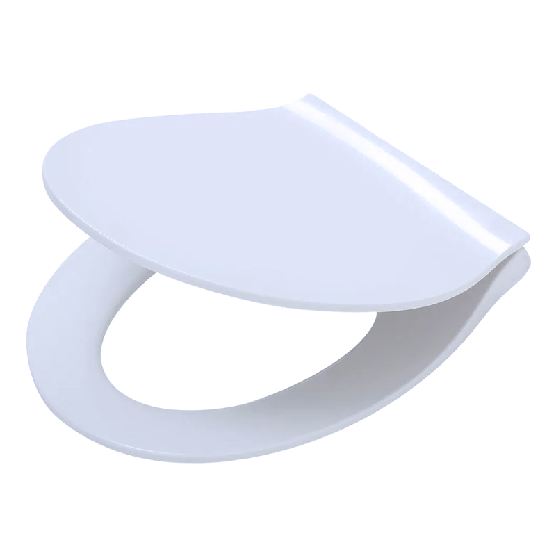 مقعد مرحاض RÁBA بآلية إغلاق هادئ، بتصميم نحيف (Slim)، مع مفصلات معدنية Easy-Click